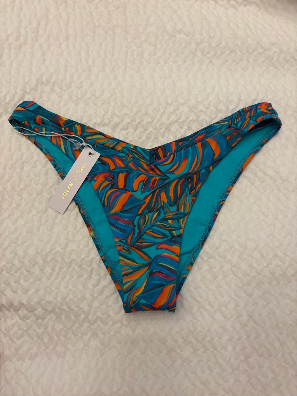 👙 NWT 🌊☀️ Jolyn x Tiarah ‘Lenox’ Teal & Orange Paradise Bikini Bottoms👙